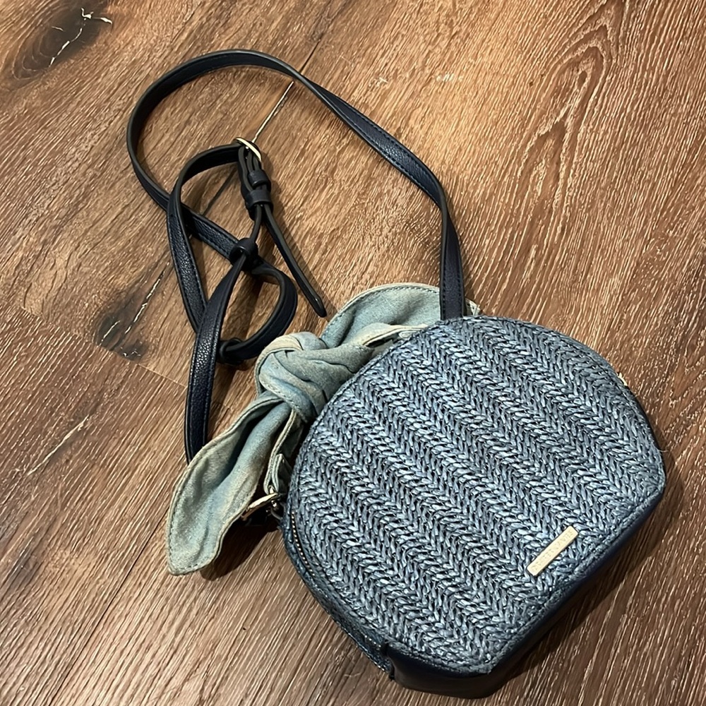 Cute straw denim bag